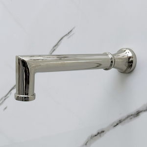 Polished Nickel Adjustable Round Rain Shower System with Handheld & Tub Filler — Short arm (PNCSS-021) — detail view 12