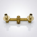 Solid Solid Brass 1 Way Valve, 2 Handles Bathroom Shower Valve