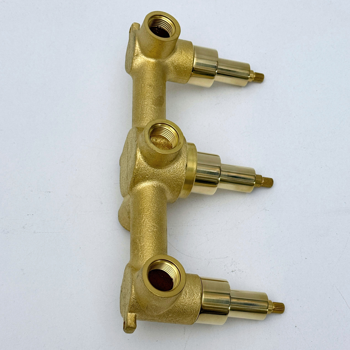 Solid Solid Brass 3 Way Valve, 3 Handles Bathroom Shower Valve - image 5