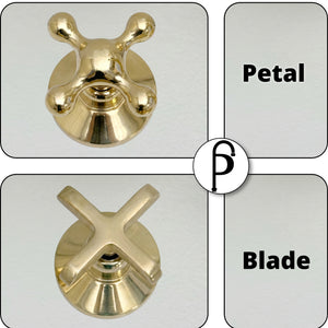 Unlacquered Brass Widespread Bathroom Faucet – Grand Arc