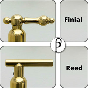 Unlacquered Brass High-Arc Widespread Bathroom Faucet with Lever Handles – Grand Arc