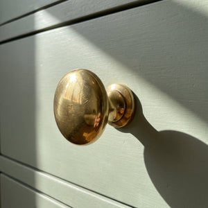 Unlacquered Brass Ball Cabinet Knob, Solid Brass Cabinets Knob, Brass Drawers Knob