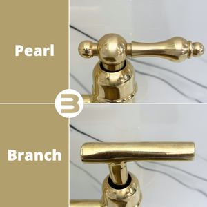 Unlacquered Brass Bridge Kitchen Faucet with Lever Handles – Lancaster – alternate view 11