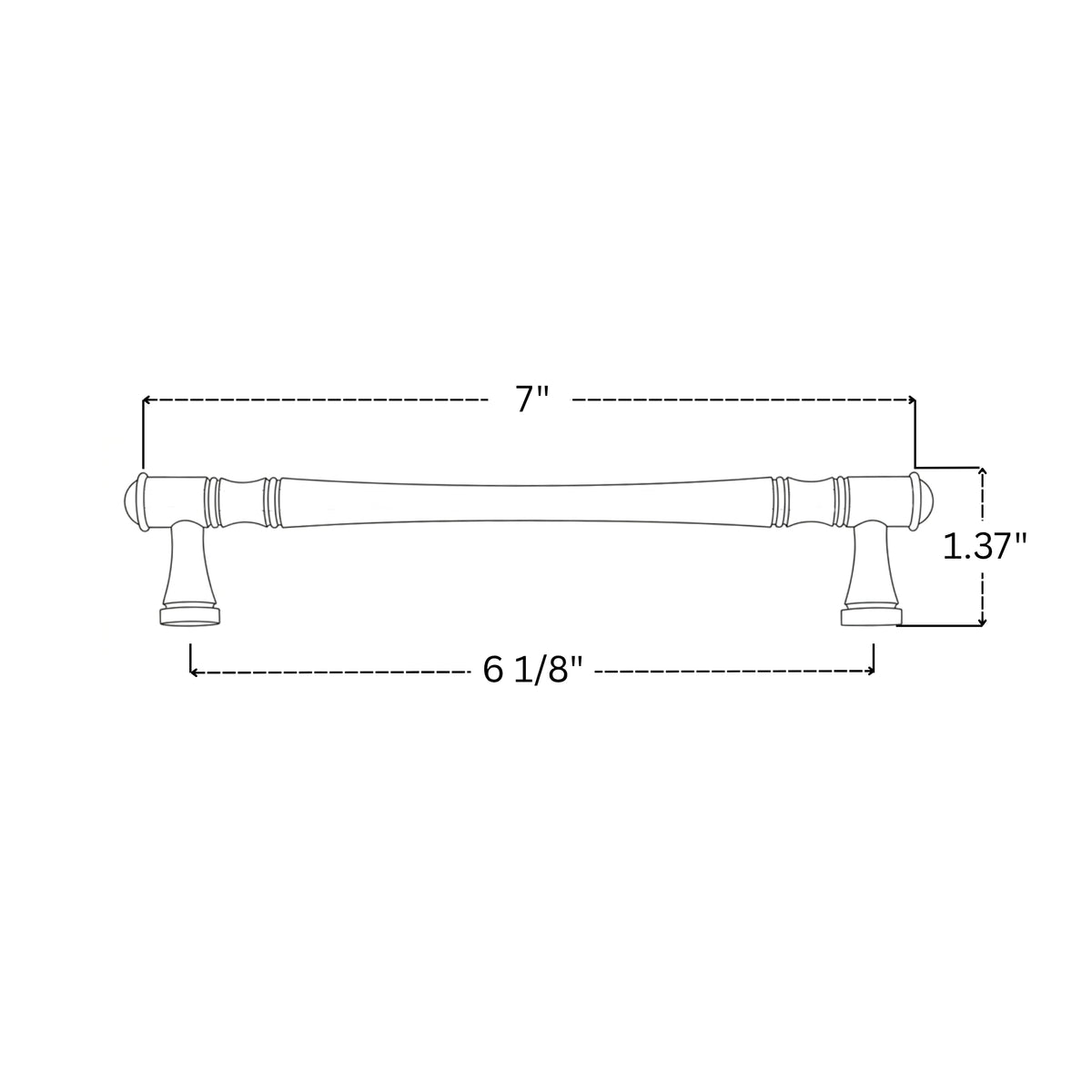 Unlacquered Brass Cabinet Pull