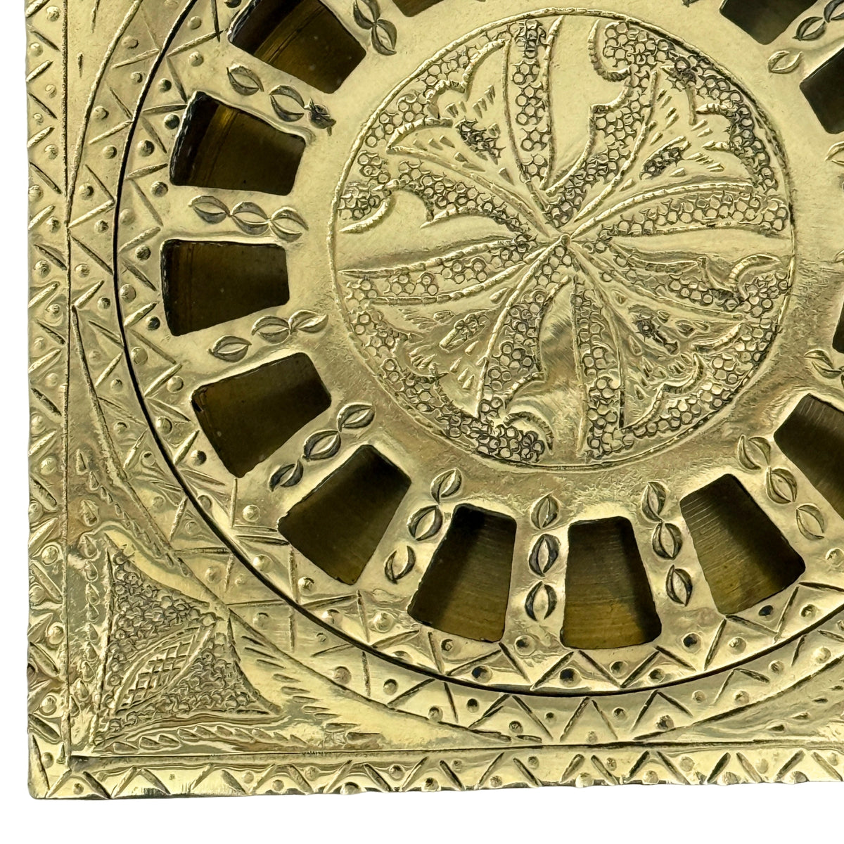 Unlacquered Brass Engraved Shower Drain with Removable Cover, Solid Brass Square Shower Drain