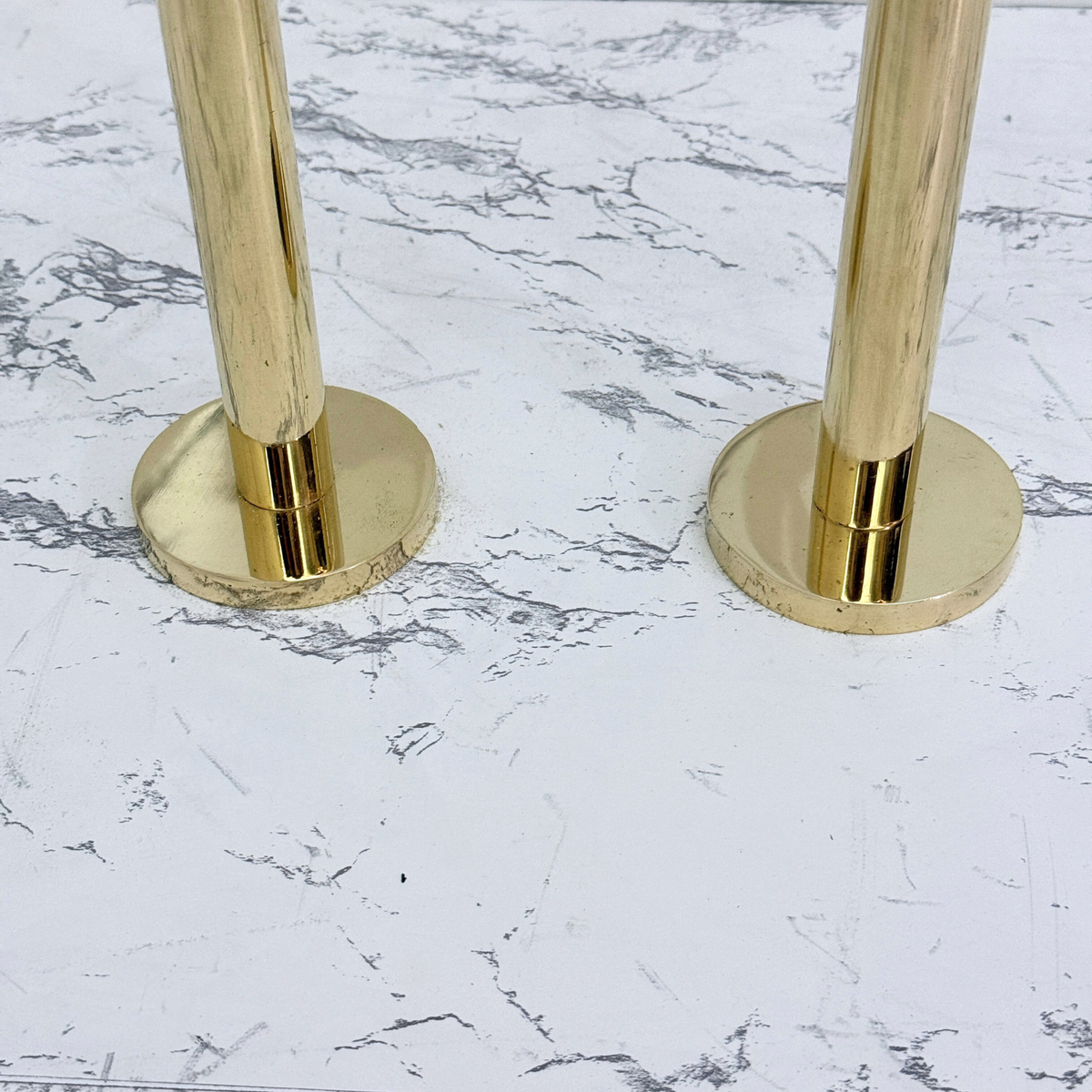 Unlacquered Brass Freestanding Tub Filler with Handheld Shower - image 7