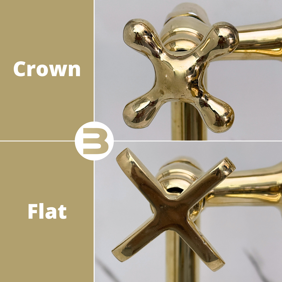 Unlacquered Brass Freestanding Bathtub Faucet, Solid Brass Tub Filler with Handheld Shower Head and Cross - image 9