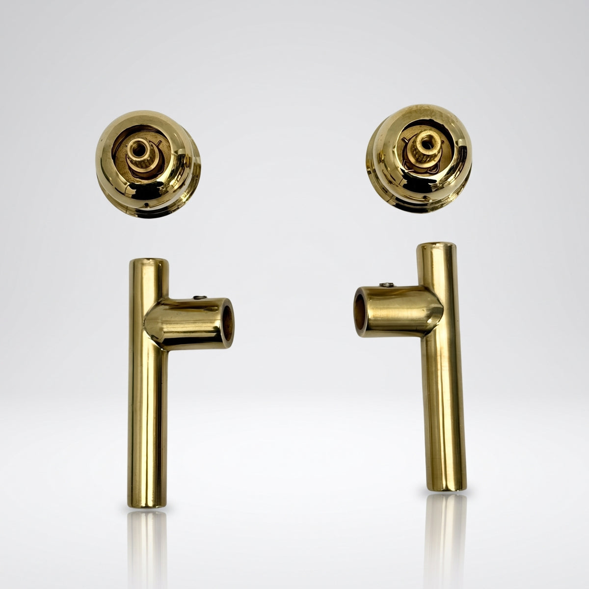 Unlacquered Brass Lever Handles with Cartridge, Solid Brass Lever Handles for Brass Fixtures