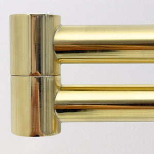 Unlacquered Brass Double-Joint Pot Filler with Lever Handles