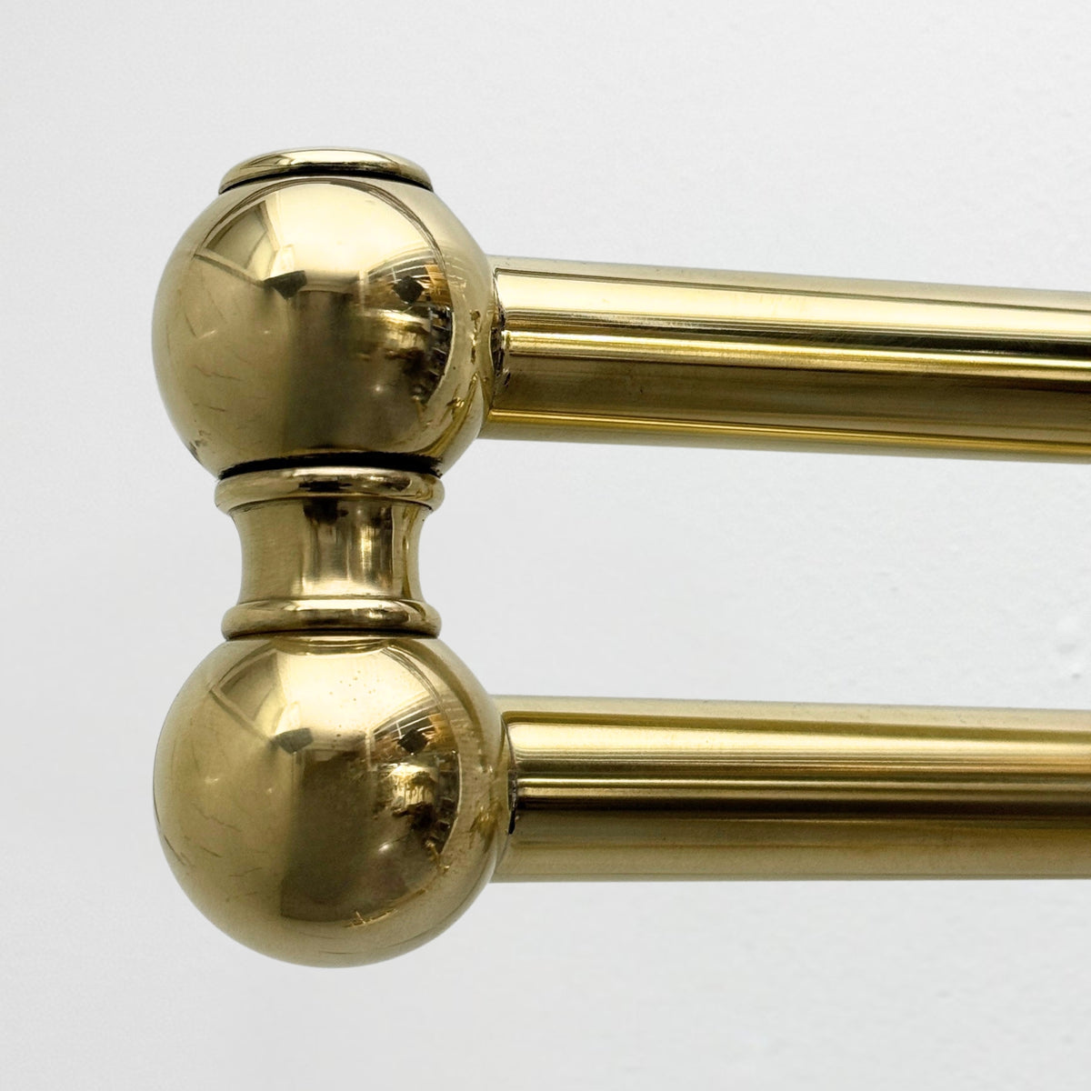 Unlacquered Brass Wall-Mount Pot Filler with Cross Handles