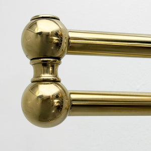 Unlacquered Brass Wall-Mount Pot Filler with Lever Handles