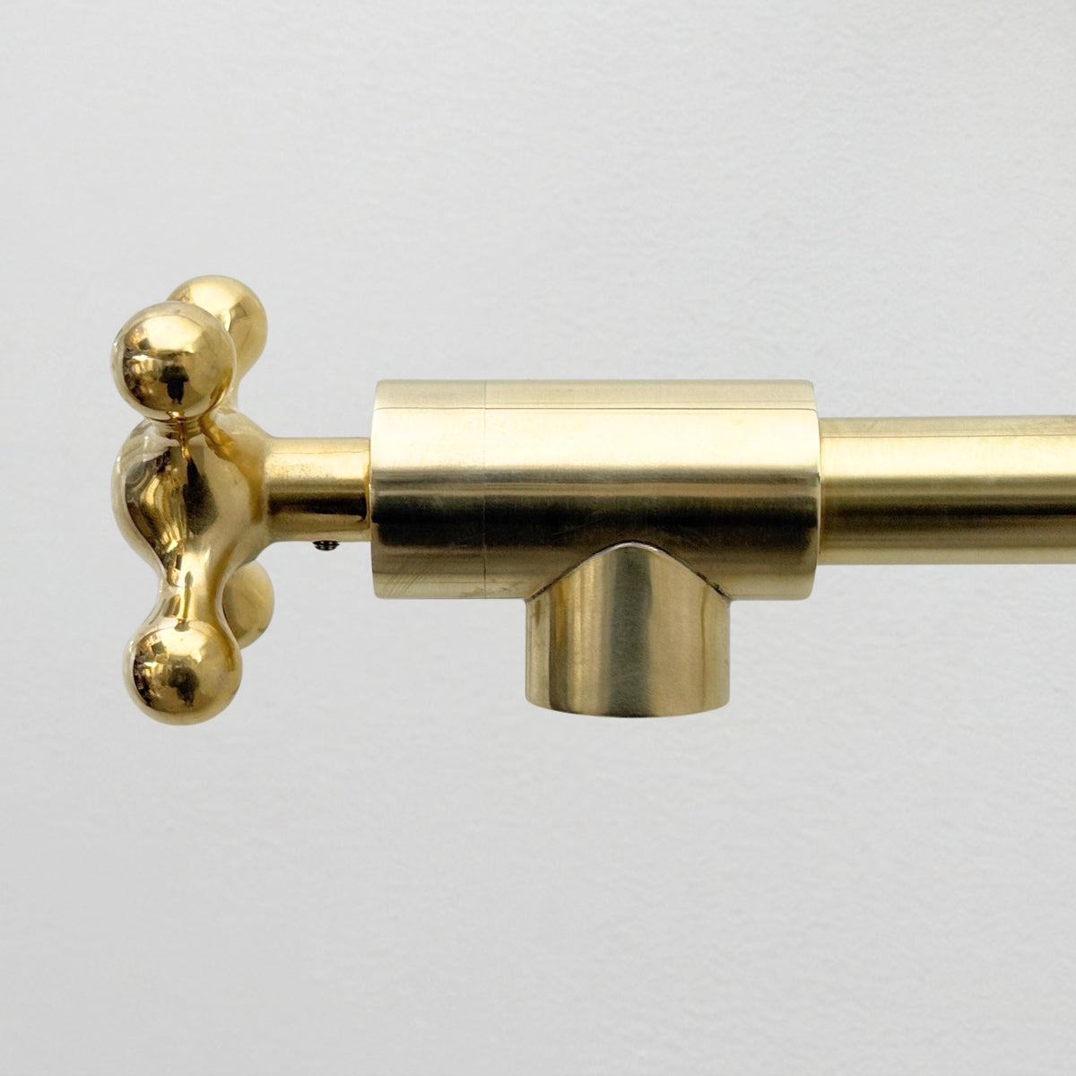 Unlacquered Brass Swing-Arm Pot Filler with Cross Handles