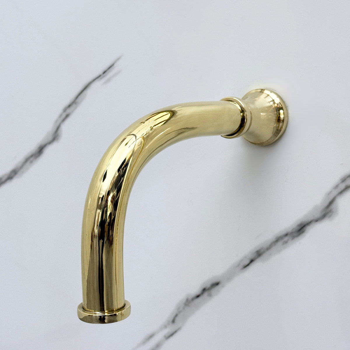 Unlacquered Brass Round Rain Shower System with Handheld & Tub Filler — Short arm (UBCSS-013) — detail view 11