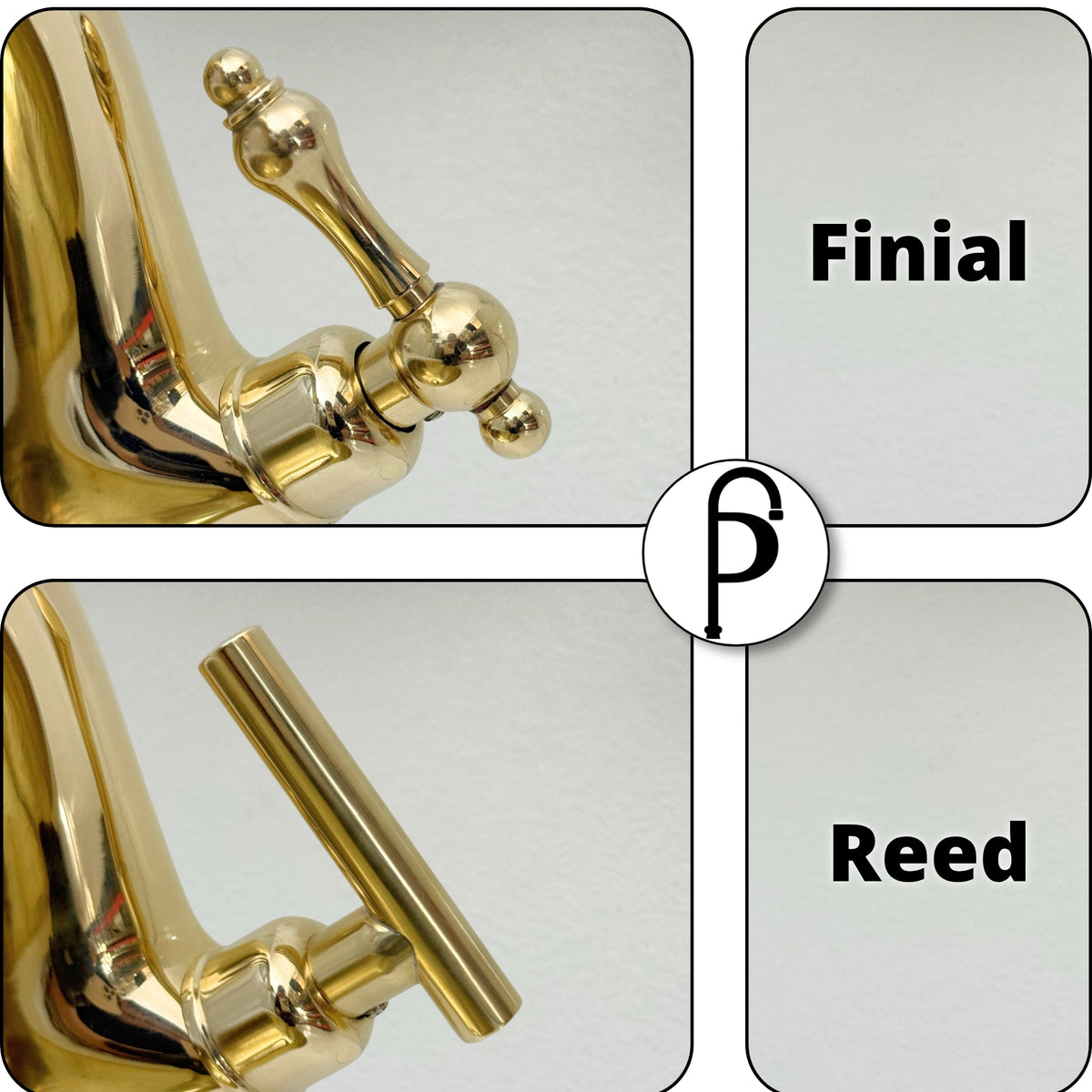 Unlacquered Brass Single Hole Bathroom Faucet with Lever Handles