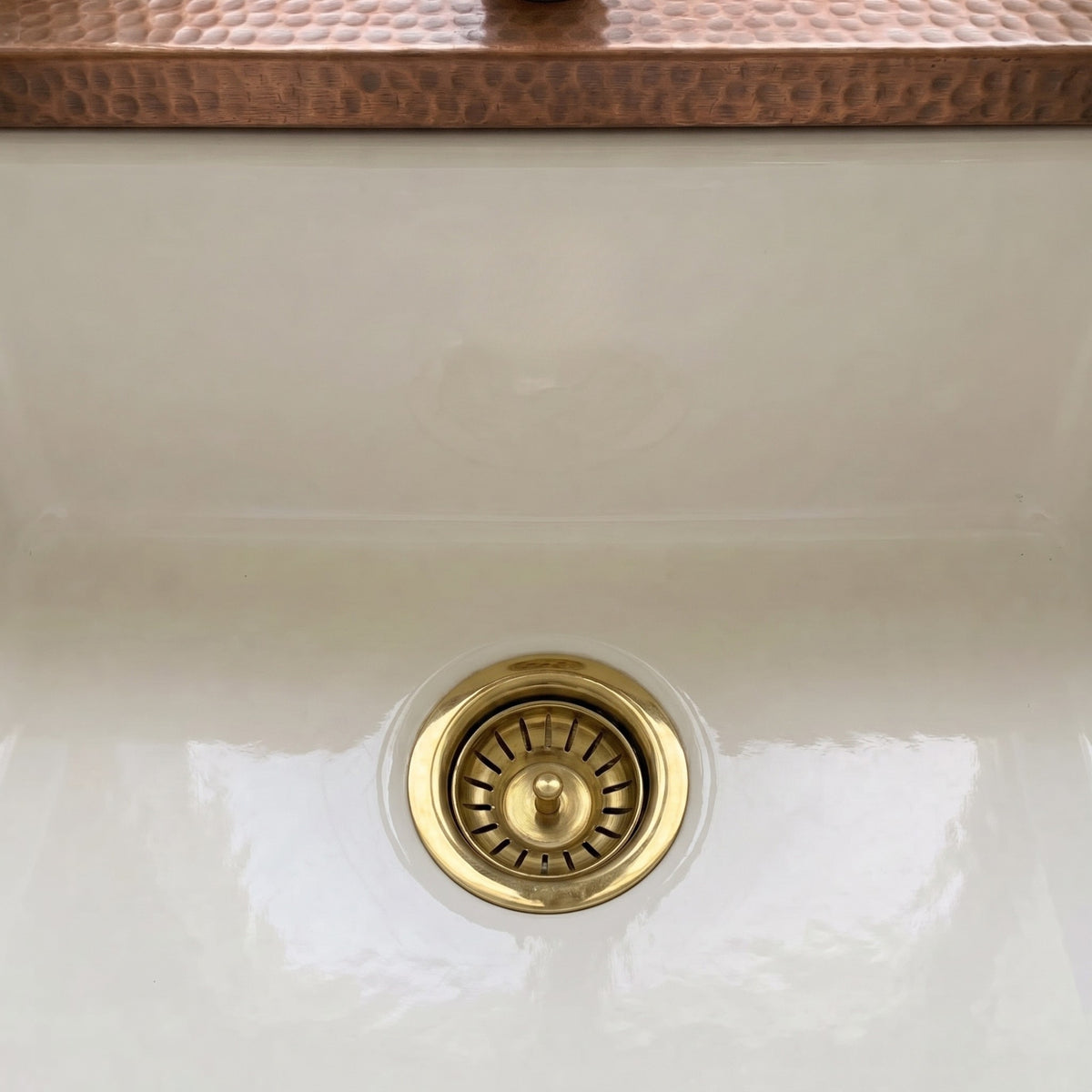 Unlacquered Brass Sink Strainer, Solid Brass Kitchen Sink Strainer