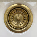 Unlacquered Brass Sink Strainer, Solid Brass Kitchen Sink Strainer