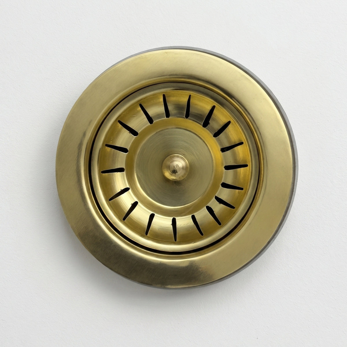 Unlacquered Brass Sink Strainer, Solid Brass Kitchen Sink Strainer