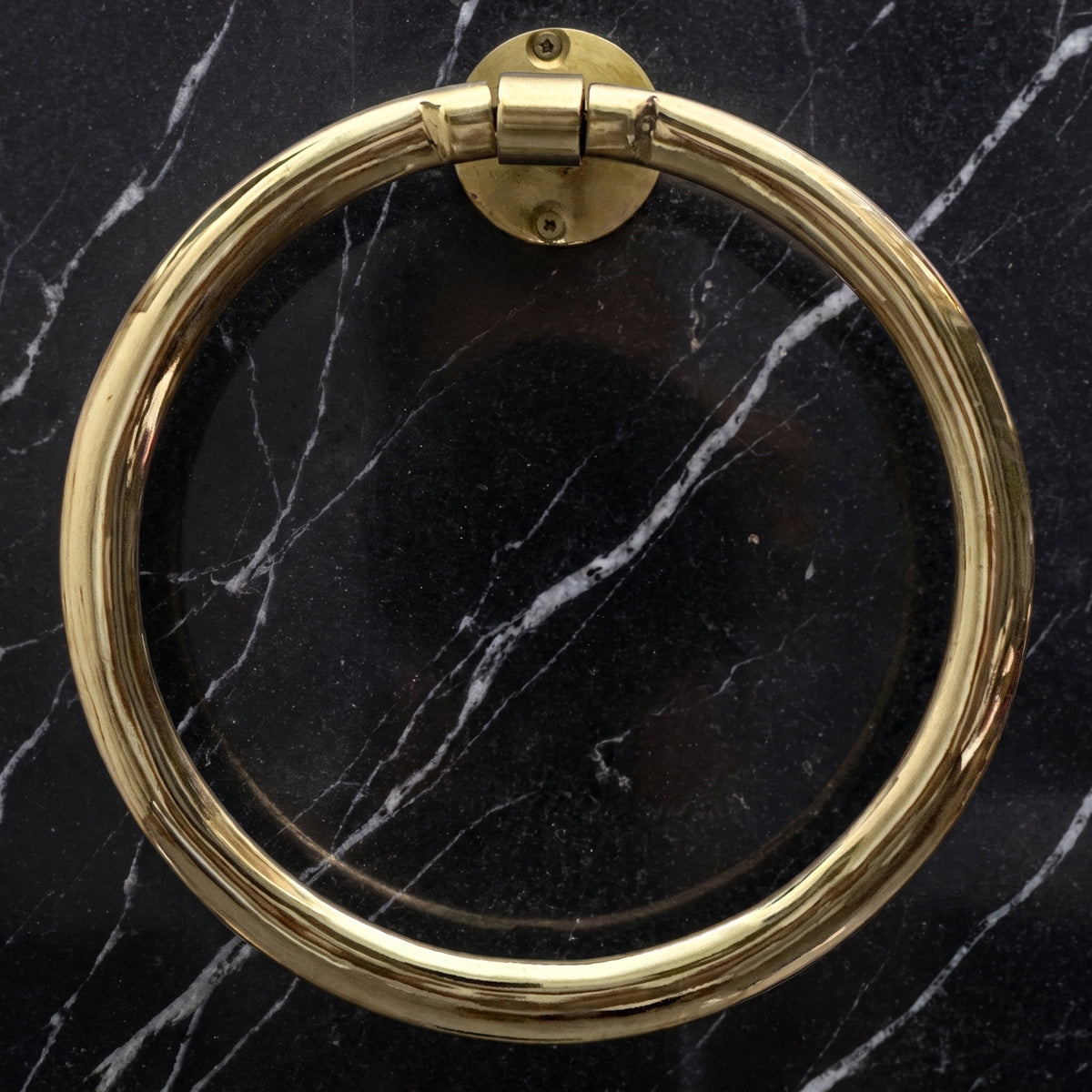Unlacquered Brass Towel Holder, Solid Brass Towel Hanger, Bathroom Wall Mounted Towel Ring