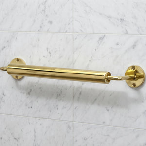 Unlacquered Brass Towel Holder, Solid Brass Wall Mounted Bar, Brass Towel Rack, Brass Rod, Brass Towel Rail