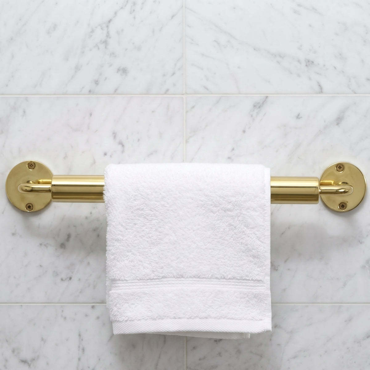Unlacquered Brass Towel Holder, Solid Brass Wall Mounted Bar, Brass Towel Rack, Brass Rod, Brass Towel Rail