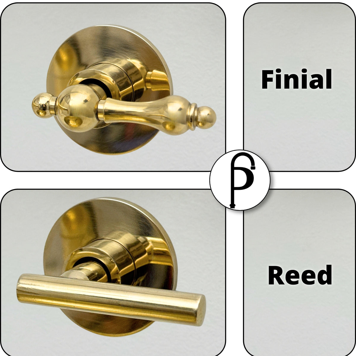Unlacquered Brass Wall-Mount Faucet with Lever handles, Push-Up Drain & P-trap