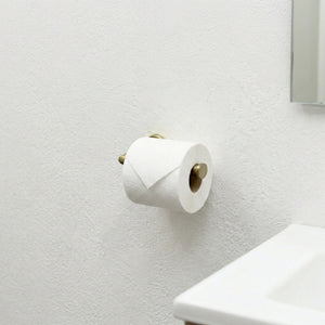 Unlacquered Brass Wall Mount Toilet Paper Holder, Solid Brass Toilet Roll Holder