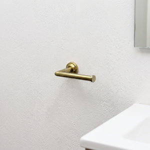 Unlacquered Brass Wall Mount Toilet Paper Holder, Solid Brass Toilet Roll Holder