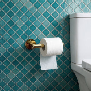 Unlacquered Brass Toilet Paper Holder, Solid Brass Wall Mount Toilet Roll Holder