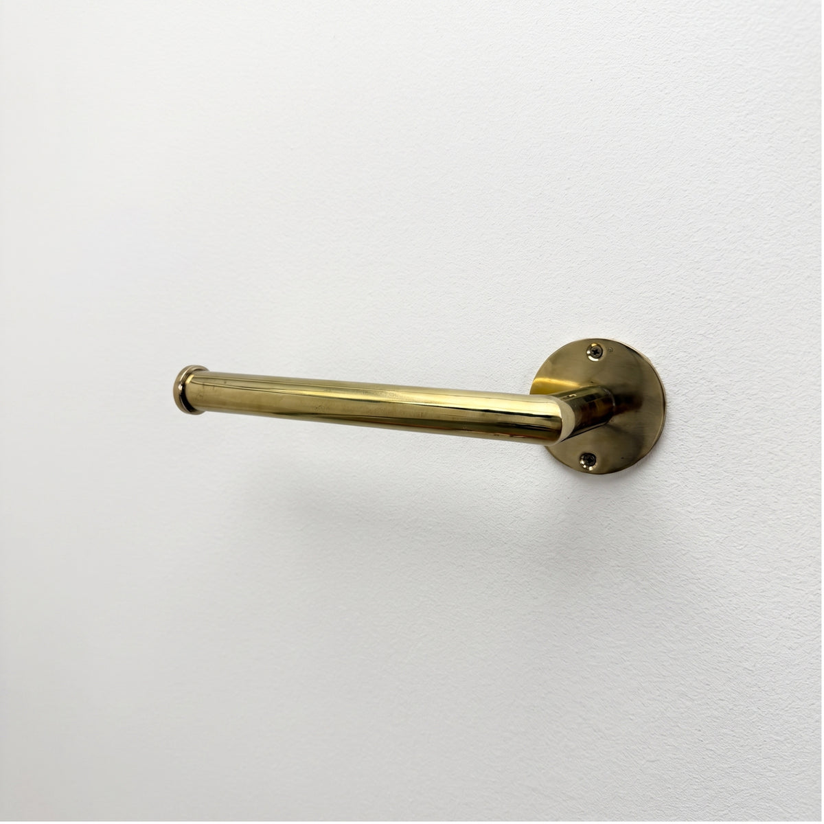 Unlacquered Brass Toilet Paper Holder, Solid Brass Wall Mount Toilet Roll Holder