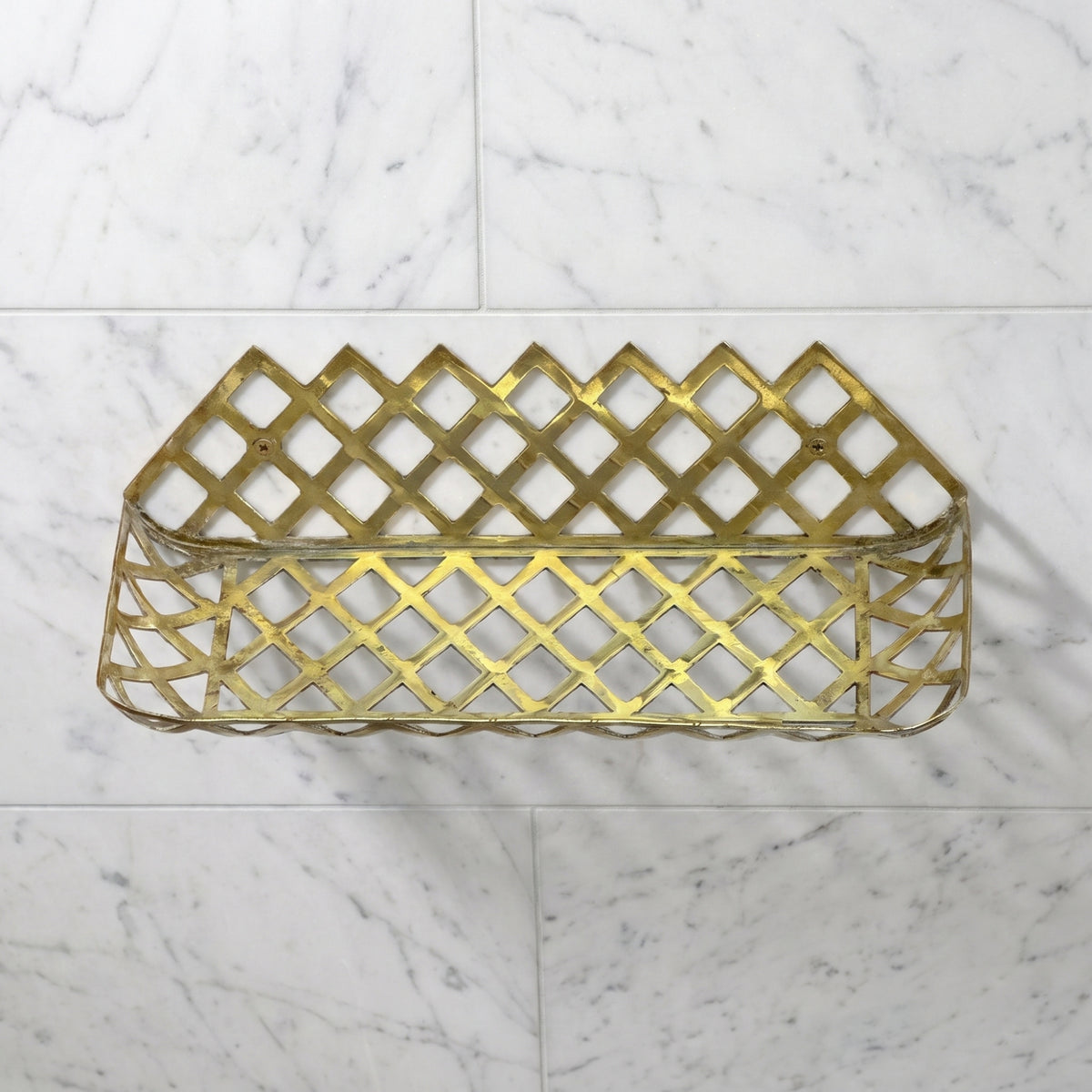 Unlacquered Brass Wall Shelf, Solid Brass Bathroom Shelf, Brass Soap Holder, Bathroom Brass Accessories