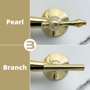 Unlacquered brass wall faucet, 10.25" high, 8" spread with lever handles – alternate view 8
